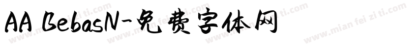 AA BebasN字体转换